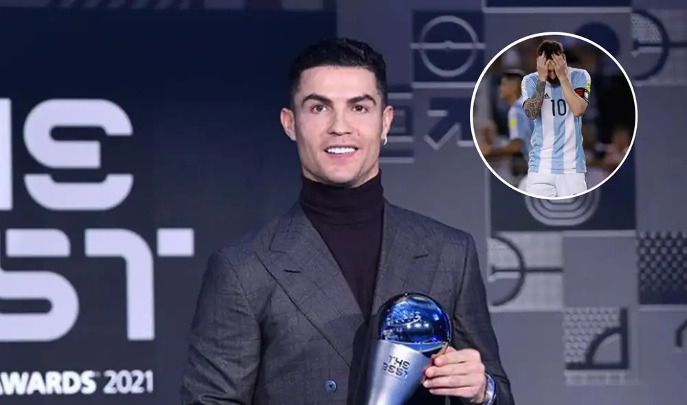 Cristiano Ronaldo fue galardonado por romper el récord de goles en selecciones nacionales. Foto: composición AFP/EFE