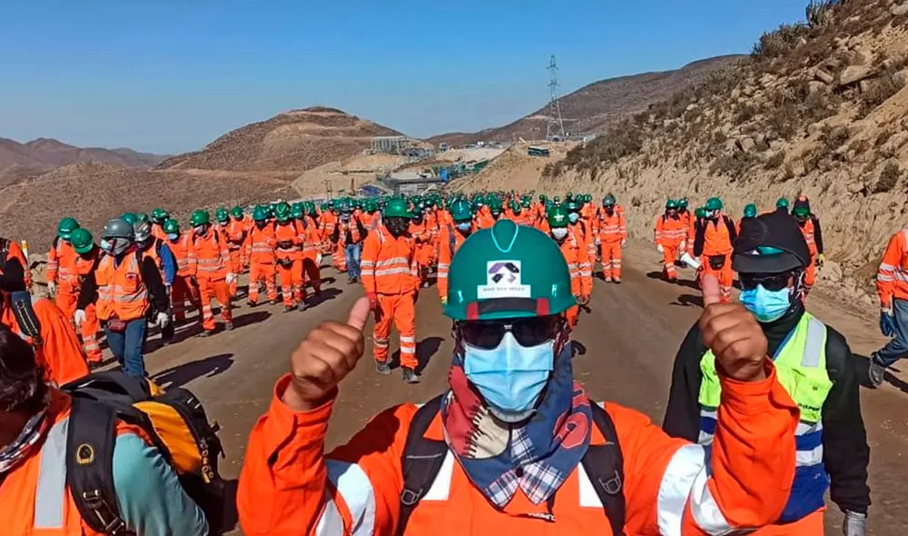 Trabajadores alertaron contagio masivo por COVID-19 en campamento minero. Foto: Telesur- Expresión