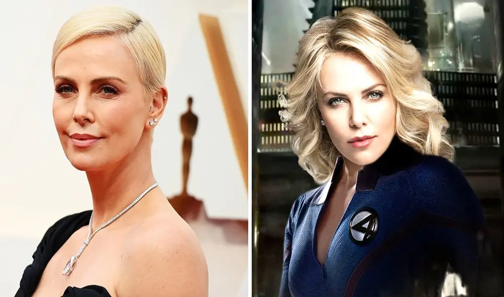 El reboot de Los 4 fantásticos reuniría estrellas consagradas, como Charlize Theron, junto a aquellas que buscan impulsar su carrera.  Foto: composición/AFP/Difusión