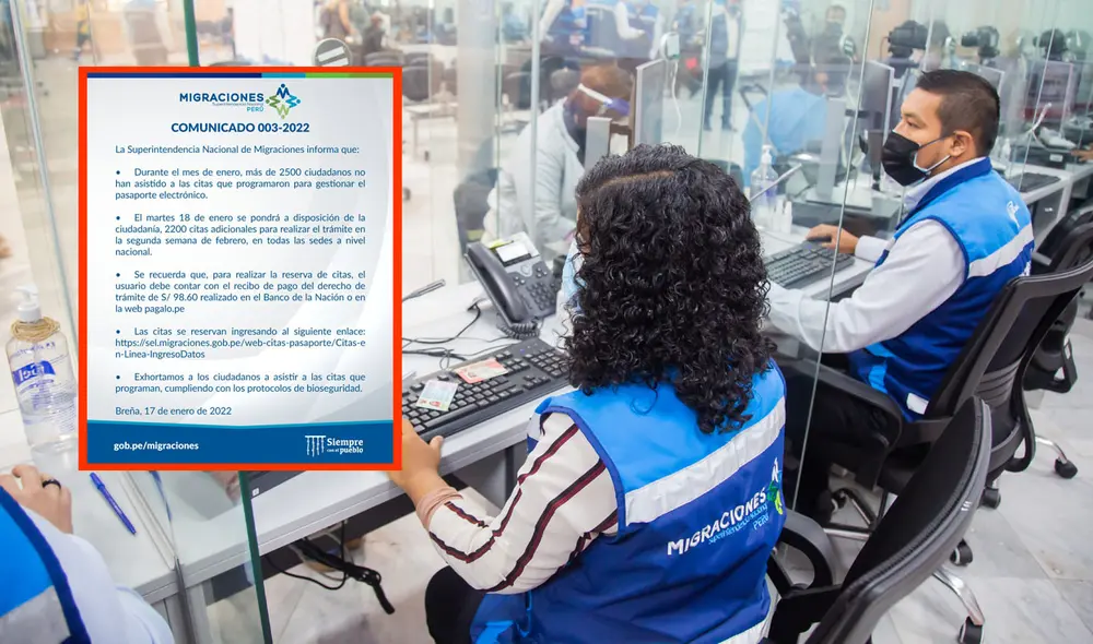 Migraciones dispuso la habilitación de más de 2.000 citas para el trámite de pasaporte. Foto: composición/Migraciones