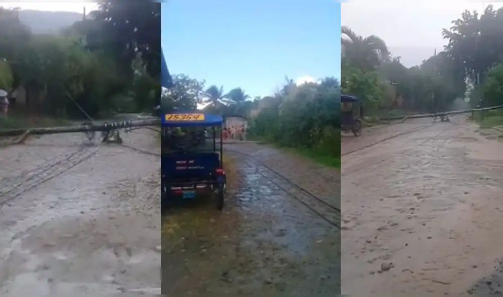 Se registró en la localidad de Machungo. Foto: captura/Televisión Tarapoto