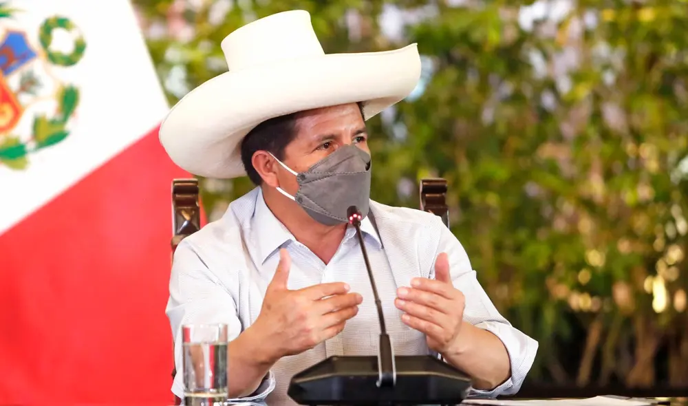 Pedro Castillo asumió la presidencia de la República el 28 de julio de 2021. Foto: Presidencia