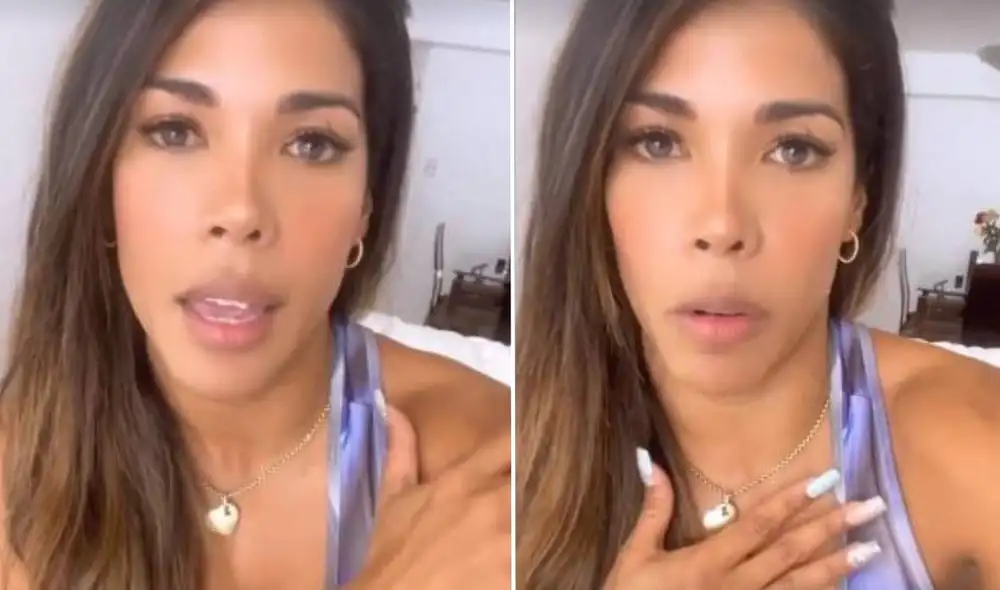 Karen Dejo desmintió a Thais Casalino en sus redes sociales. Foto: composición/ Instagram Karen Dejo desmintió a Thais Casalino en sus redes sociales. Foto: composición/ Instagram