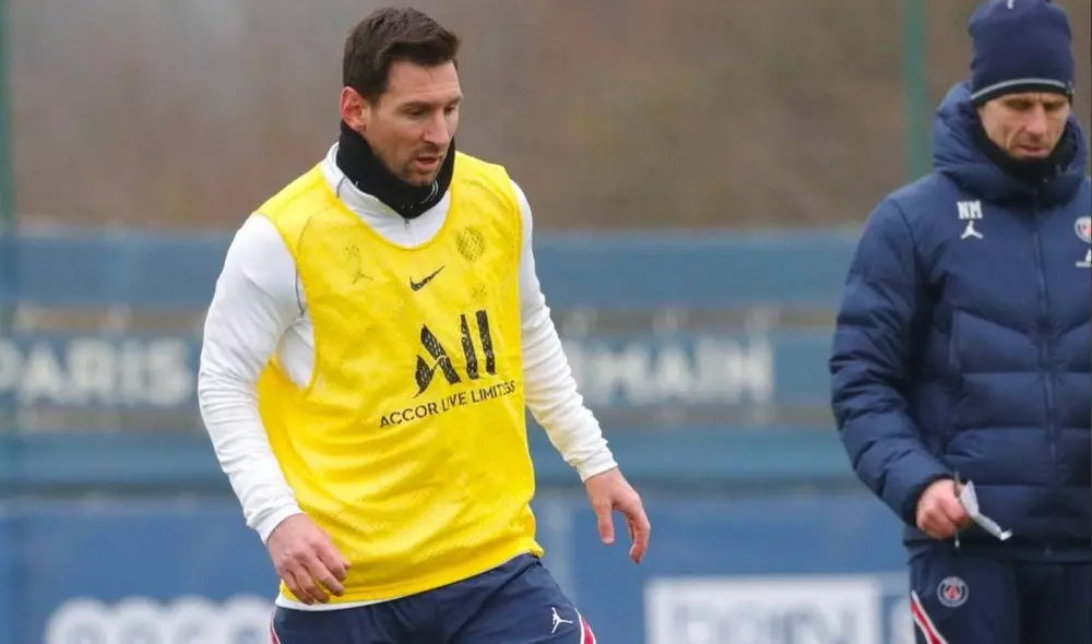 Lionel Messi lleva un gol en la Ligue 1 con la camiseta del PSG. Foto: PSG Lionel Messi lleva un gol en la Ligue 1 con la camiseta del PSG. Foto: PSG