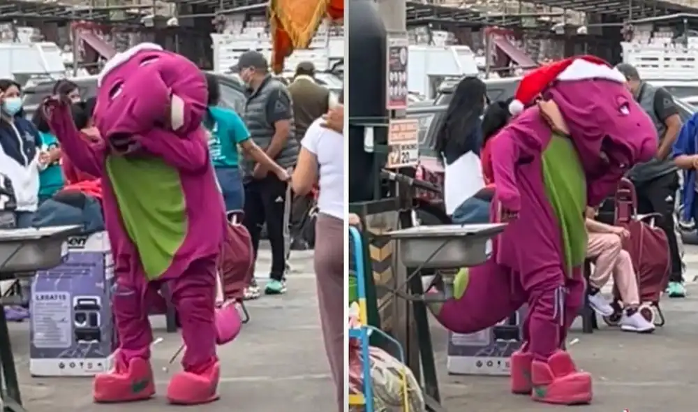 Los usuarios en las redes reaccionaron de inmediato a la publicación de Barney y bromearon en los comentarios. Foto: captura de TikTok Los usuarios en las redes reaccionaron de inmediato a la publicación de Barney y bromearon en los comentarios. Foto: captura de TikTok