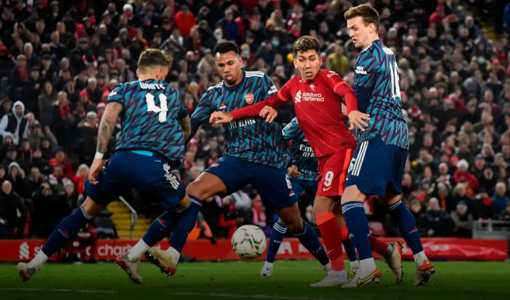 Liverpool vs. Arsenal igualaron 0-0 en Anfield el último 13 de enero. Foto: EFE/EPA/PETER POWELL