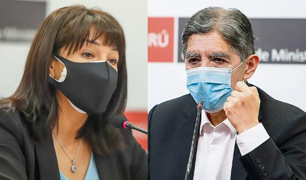 Mirtha Vásquez sostuvo que Avelino Guillén "no tiene ninguna injerencia en la evaluación de los generales de armas y de servicios" en este momento. Foto: composición/PCM/GLR