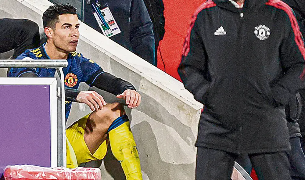 Molesto. El delantero portugués fue sustituido y no dudó en cuestionar directamente la decisión de Rangnick. Foto: difusión Molesto. El delantero portugués fue sustituido y no dudó en cuestionar directamente la decisión de Rangnick. Foto: difusión