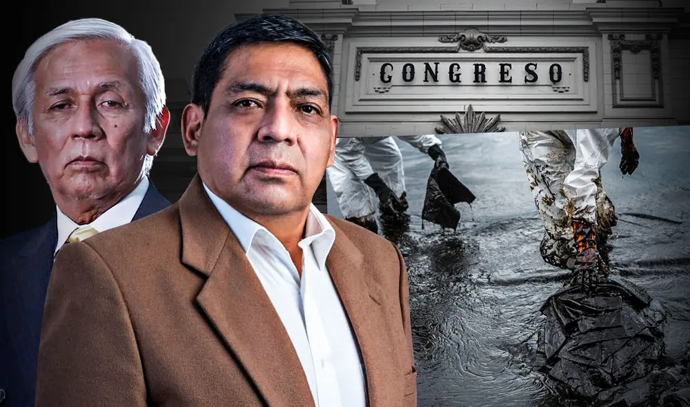 Rosselli Amuruz presentó una moción para que los ministros Rubén Ramírez y Eduardo González se presenten ante el Pleno con el fin de esclarecer el desastre ambiental en Ventanilla. Foto: Diseño de Fabrizio Oviedo / GLR Rosselli Amuruz presentó una moción para que los ministros Rubén Ramírez y Eduardo González se presenten ante el Pleno con el fin de esclarecer el desastre ambiental en Ventanilla. Foto: Diseño de Fabrizio Oviedo / GLR