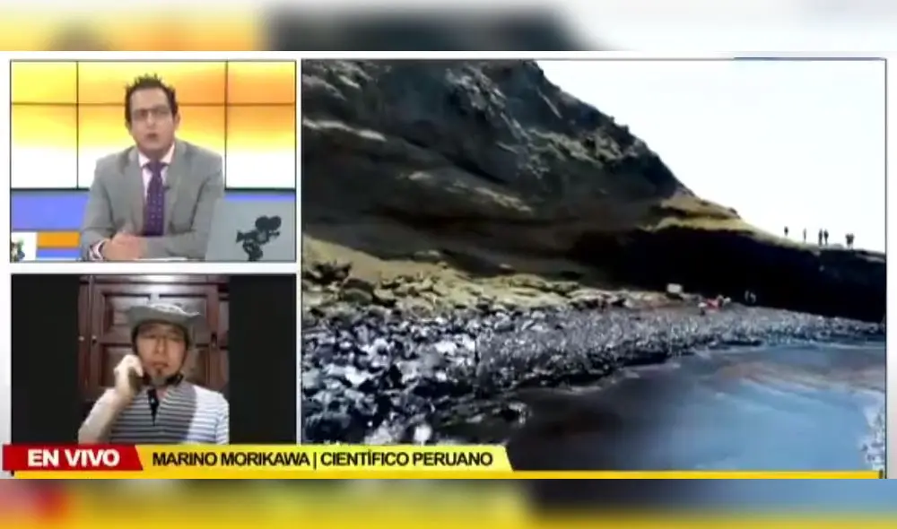 Crece el impacto ambiental del derrame de petróleo de Repsol en la costa peruana. Foto: captura de Canal N
