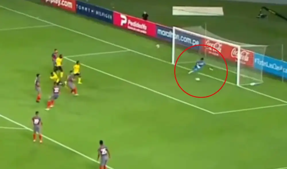 Pedro Gallese es titular en la selección peruana. Captura: Latina TV.