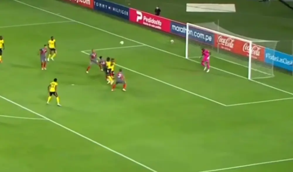 Luis Iberico anotó su primer gol con la Bicolor. Foto: captura Movistar Deportes