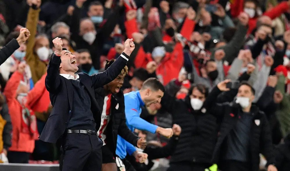Marcelino expresó su felicidad tras eliminar al FC Barcelona por Copa del Rey. Foto: AFP