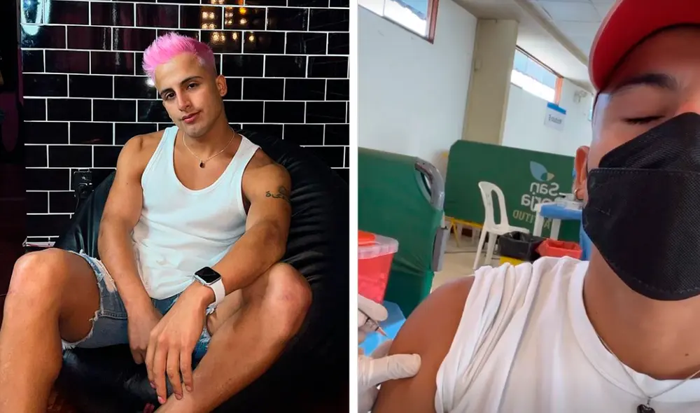 Elías Montalvo asistió al centro de vacunación de San Borja. Foto: Instagram/Elías Montalvo