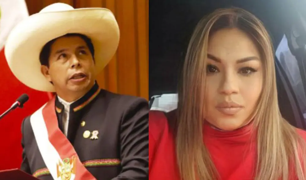 El presidente Pedro Castillo habló sobre la empresaria Karelim López en su primera entrevista. Foto: composición de La República