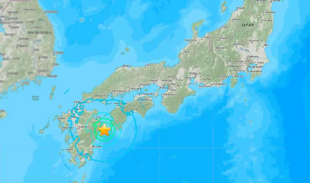 El sismo ocurrió durante las primeras horas de la madrugada. Foto: USGS Earthquake Hazards Program