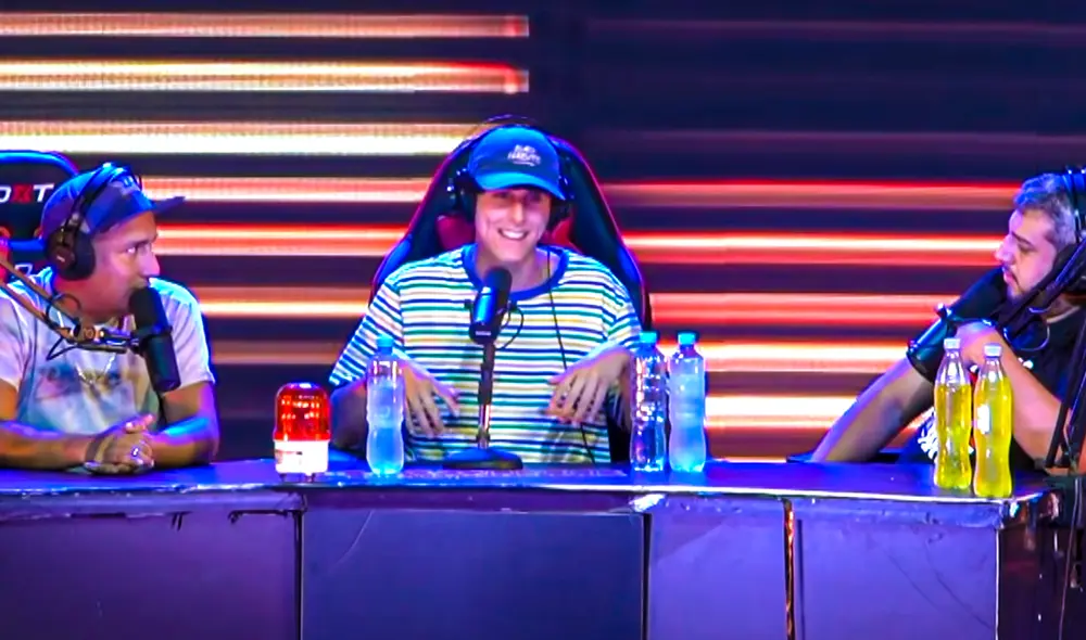 Jorge Luna, Jaze y Ricardo Mendoza en "Radio Huevadas". Foto: canal de YouTube de Hablando Huevadas.