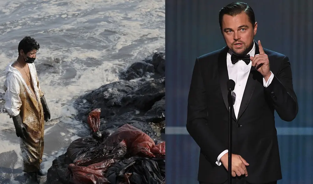 Leonardo DiCaprio visibilizó el desastre ecológico ocurrido en el mar de Perú. Foto: composición LR/AFP
