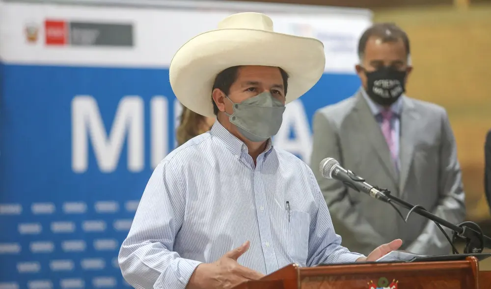 Pedro Castillo juró como presidente de la República el 28 de julio. Foto: Presidencia Pedro Castillo juró como presidente de la República el 28 de julio. Foto: Presidencia