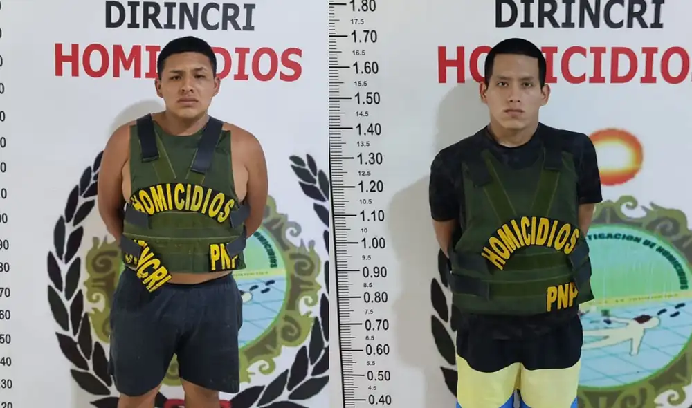 Ambos delincuentes tienen denuncias por tenencia ilegal de armas, hurto agravado y violencia contra la mujer. Foto: PNP Ambos delincuentes tienen denuncias por tenencia ilegal de armas, hurto agravado y violencia contra la mujer. Foto: PNP
