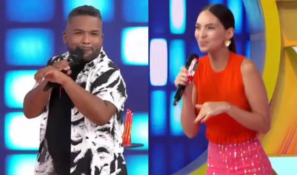 Natalie Vértiz y 'Choca' Mandros emocionados por el regreso de Habacilar. Foto: composición/ captura de América TV