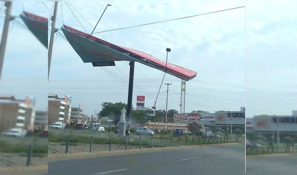 Panel publicitario está ubicado entre la vía de Evitamiento y la avenida Josemaría Escrivá de Balaguer. Foto: MPCh Panel publicitario está ubicado entre la vía de Evitamiento y la avenida Josemaría Escrivá de Balaguer. Foto: MPCh