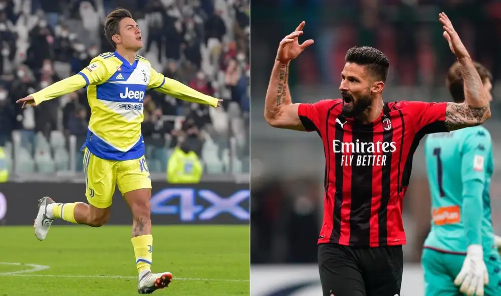 El AC Milan recibe a la Juventus por la vigésima tercera jornada de la Seria A del fútbol italiano. Foto: composición LR/Instagram Juventus/AC Milan.