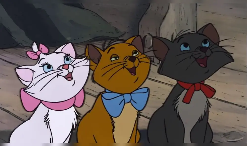Marie, Toulouse y Berlioz. Foto: Disney Marie, Toulouse y Berlioz. Foto: Disney