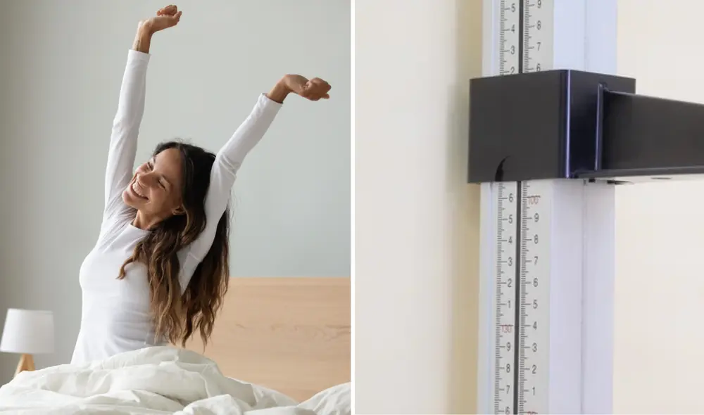 Las personas con estatura promedio suelen encogerse 1 centímetro durante el día. Foto: composición bienestar 180/ difarma/ La República