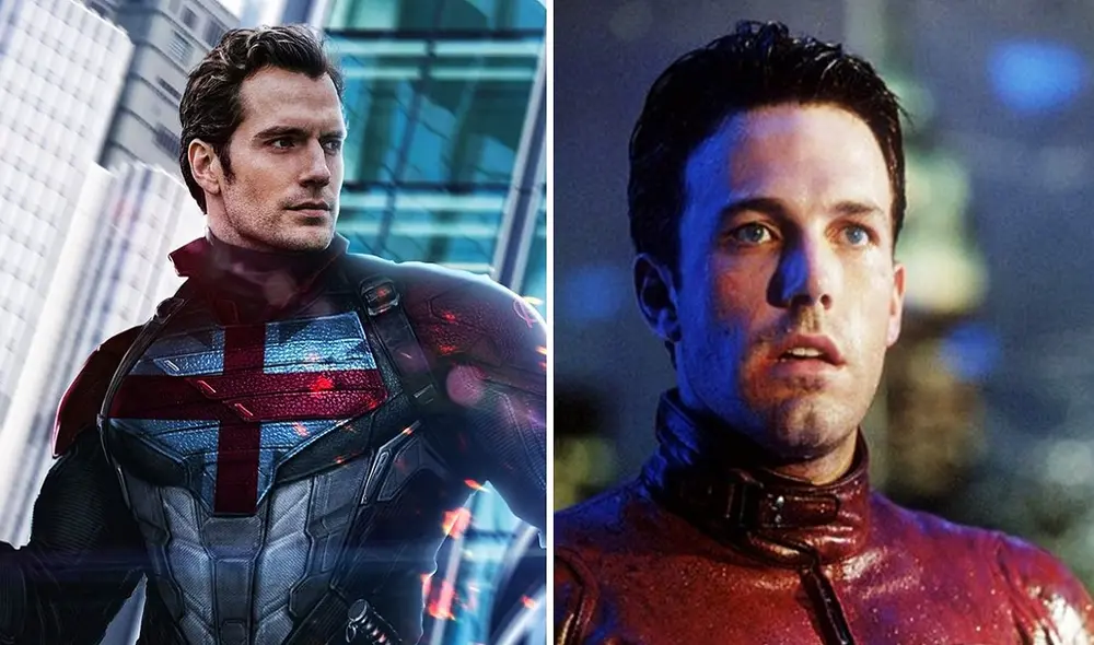 Ben Affleck debutó como Daredevil en 2003. Por su parte, Henrry Cavill ha dejado su deseo de ser Captain Britain anteriormente. Foto: composición/Marvel/Instagram/ApexForm