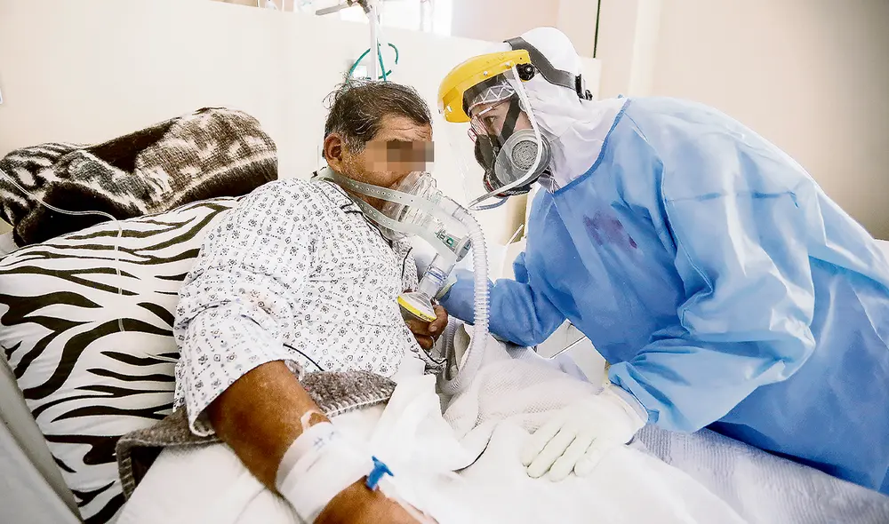 Paciente. Las personas no vacunadas y con comorbilidades son las más vulnerables. Foto: Oswaldo Charca/ La República