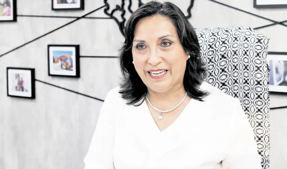 Optimista. La ministra Boluarte aguarda que el Tribunal Constitucional (TC) declare inconstitucional la ley contra el referéndum. Foto: Gerardo Marín/ La República