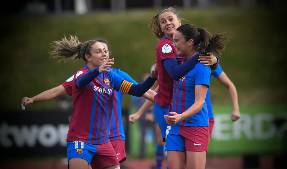 Superioridad total. El FC Barcelona goleó con contundencia al Atlético Madrid. Foto: composición/ FC Barcelona femení Superioridad total. El FC Barcelona goleó con contundencia al Atlético Madrid. Foto: composición/ FC Barcelona femení