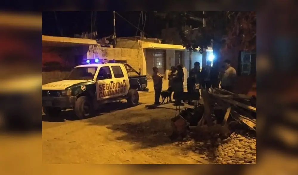 Efectivos de la Policía y Serenazgo acudieron a la vivienda para constatar los hechos. Foto: difusión Efectivos de la Policía y Serenazgo acudieron a la vivienda para constatar los hechos. Foto: difusión