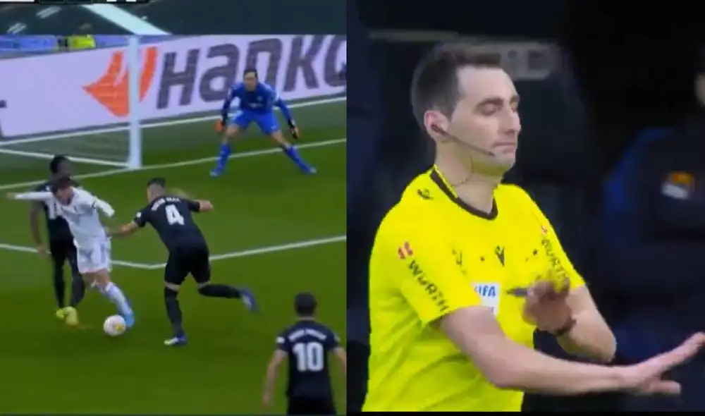 Elche sorprendió a todos en el Bernabéu y se puso en ventaja al decretar el 1-0 en el primer tiempo. Foto: captura video DirecTV Sports