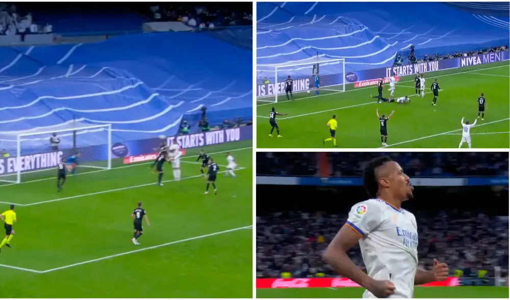 Éder Militão fue el héroe del Real Madrid vs. Elche. Foto: composición/ captura ESPN Éder Militão fue el héroe del Real Madrid vs. Elche. Foto: composición/ captura ESPN