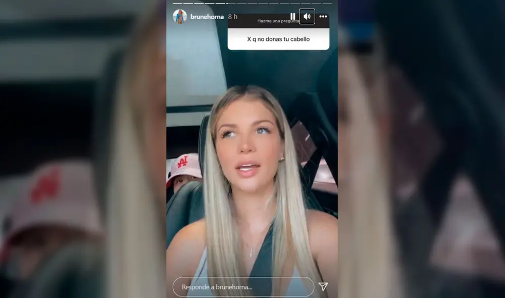 Brunella Horna donará sus extensiones ante el derrame de petróleo. Video: Instagram