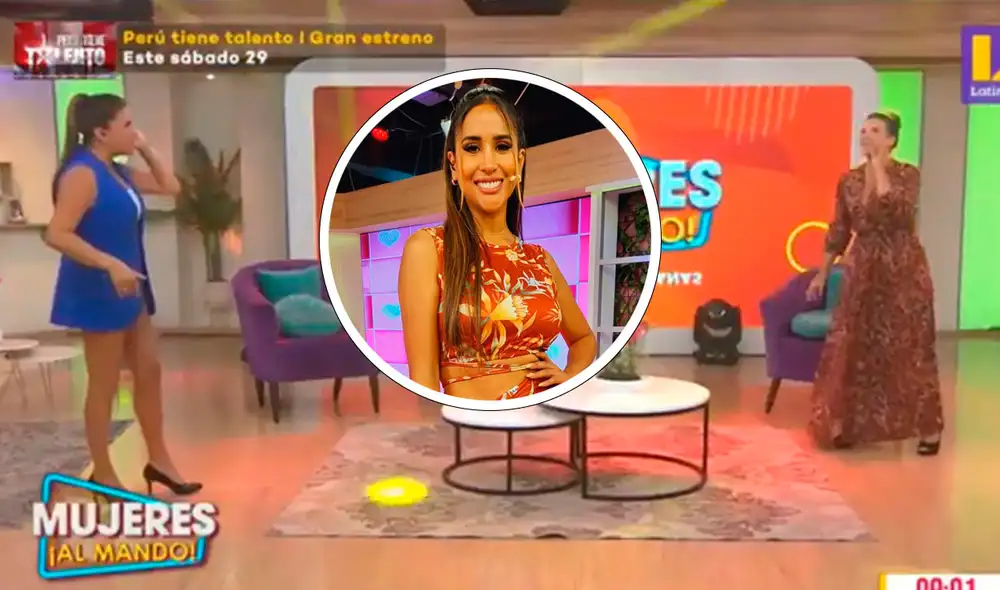 Melissa Paredes no estuvo en la última edición de Mujeres al mando junto a Thais Casalino y Giovanna Valcárcel. Foto: captura Latina/GLR