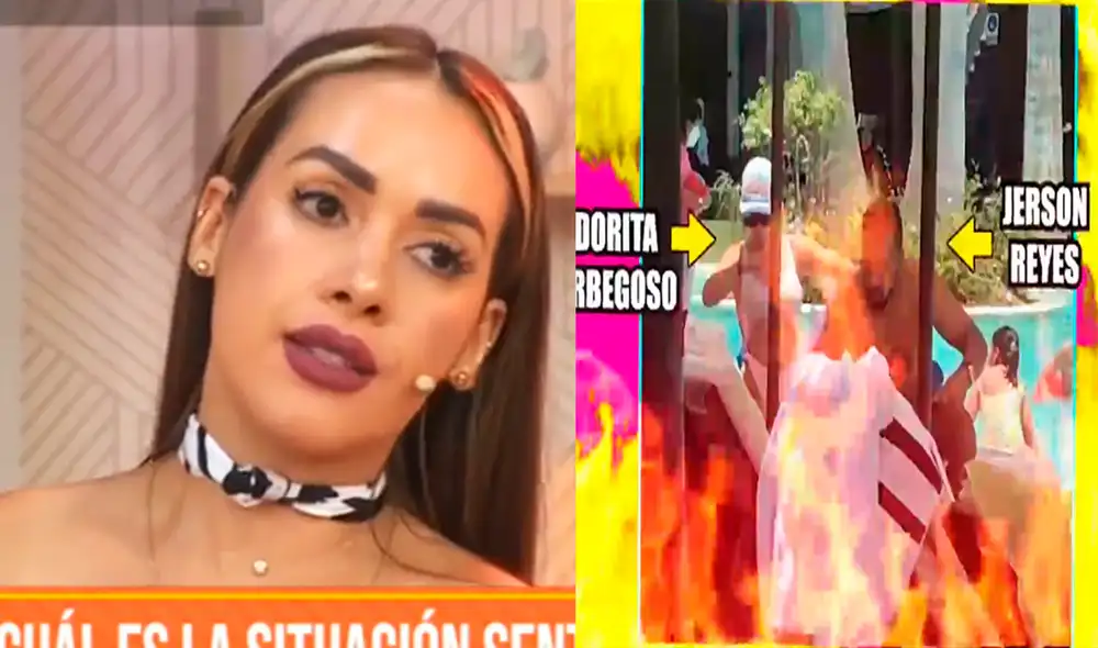 Dorita Orbegoso habló sobre ampay. Foto: captura Latina / Amor y fuego