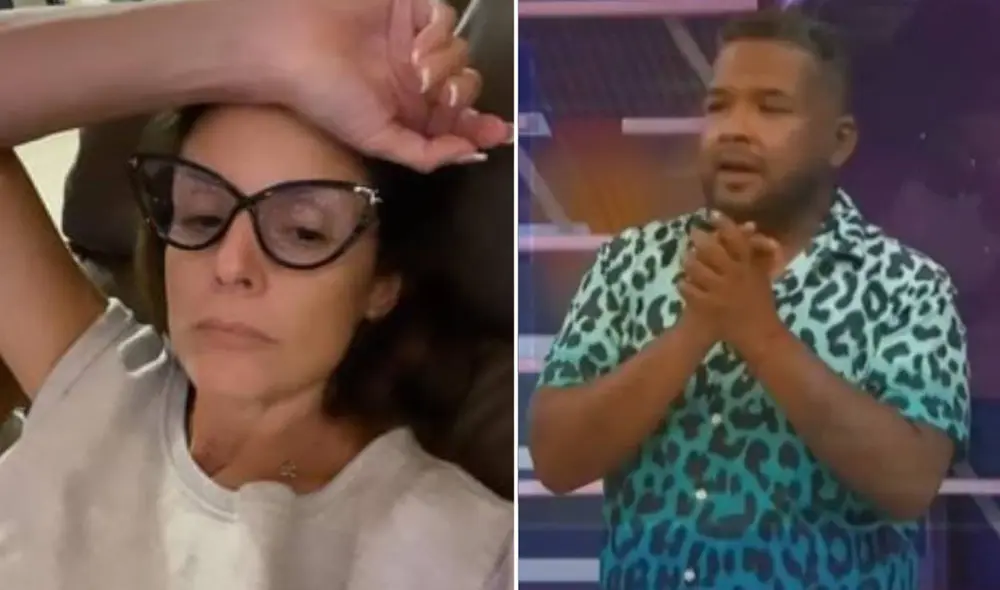 'Choca' Mandros reemplazó a Rebeca Escribens en la conducción de América espectáculos. Foto: composición Instagram/ América TV 'Choca' Mandros reemplazó a Rebeca Escribens en la conducción de América espectáculos. Foto: composición Instagram/ América TV