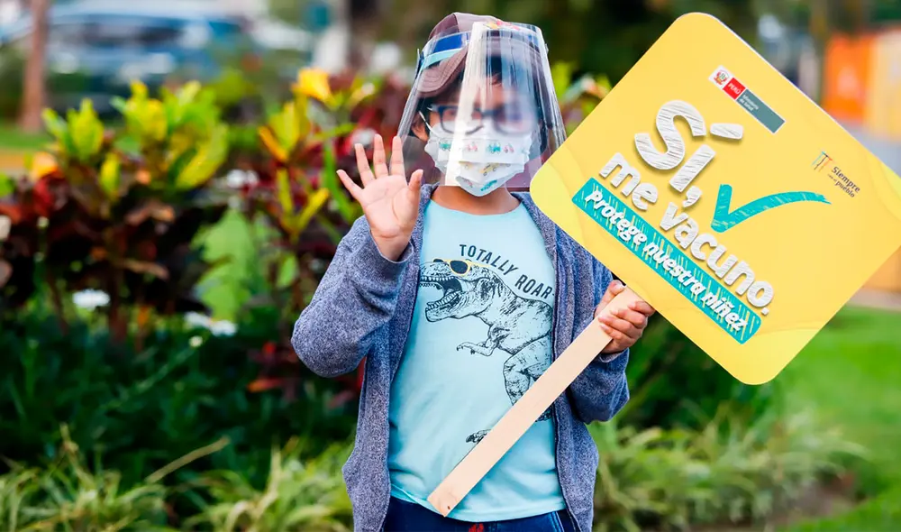 El gobierno instalará más 1.000 puntos COVID-19 para la vacunación de los menores de edad. Foto: PCM