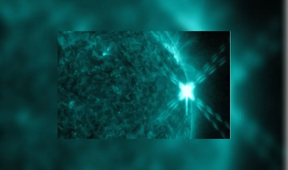 Un zoom en la región de la llamarada solar vista en enero. Foto: NASA / SDO