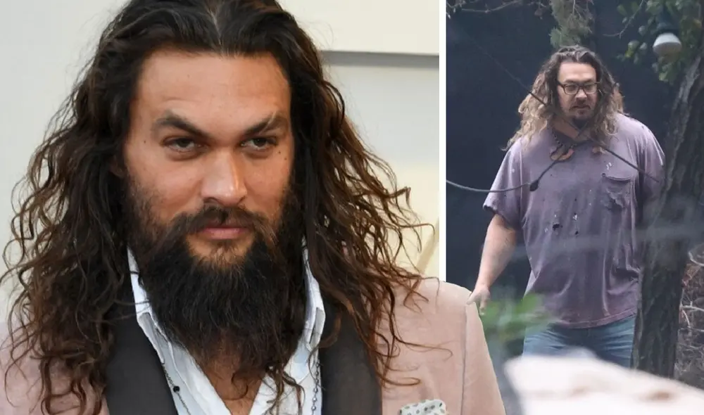 Jason Momoa captado con un aspecto desaliñado y cansado. Foto: The Sun