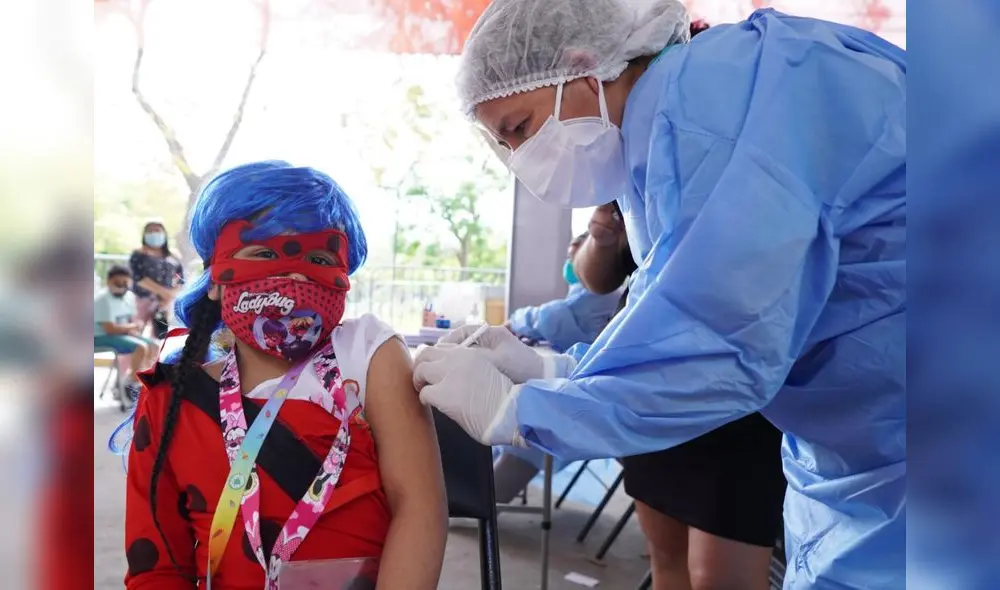 Minsa inició vacunación a niños y niñas. Foto: Minsa Minsa inició vacunación a niños y niñas. Foto: Minsa