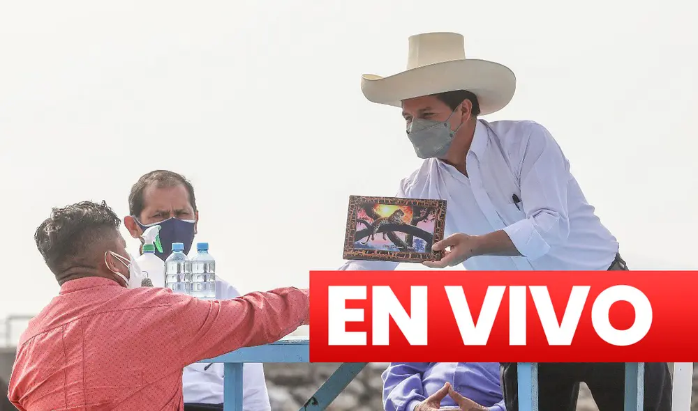 Pedro Castillo se reunió con representantes de pescadores artesanales en Chorrillos. Foto: composición/Presidencia
