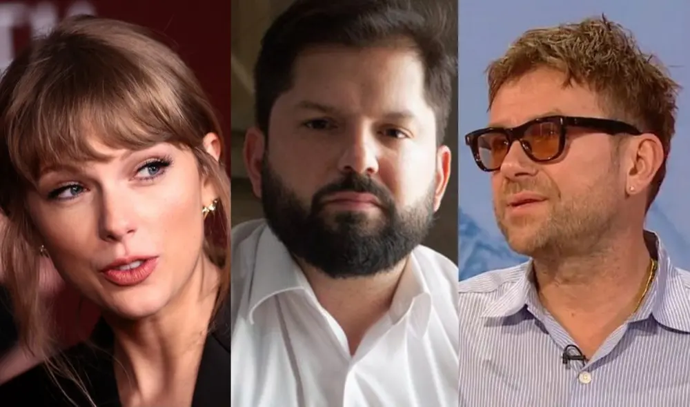 Boric opinó sobre lo ocurrido entre Swift y Albarn. Foto: composición/ La República/ BBC