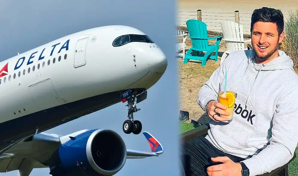 Shane McInerney causó numerosos disturbios a bordo de un vuelo con rumbo a Nueva York. Foto: composición/Delta-McInerney