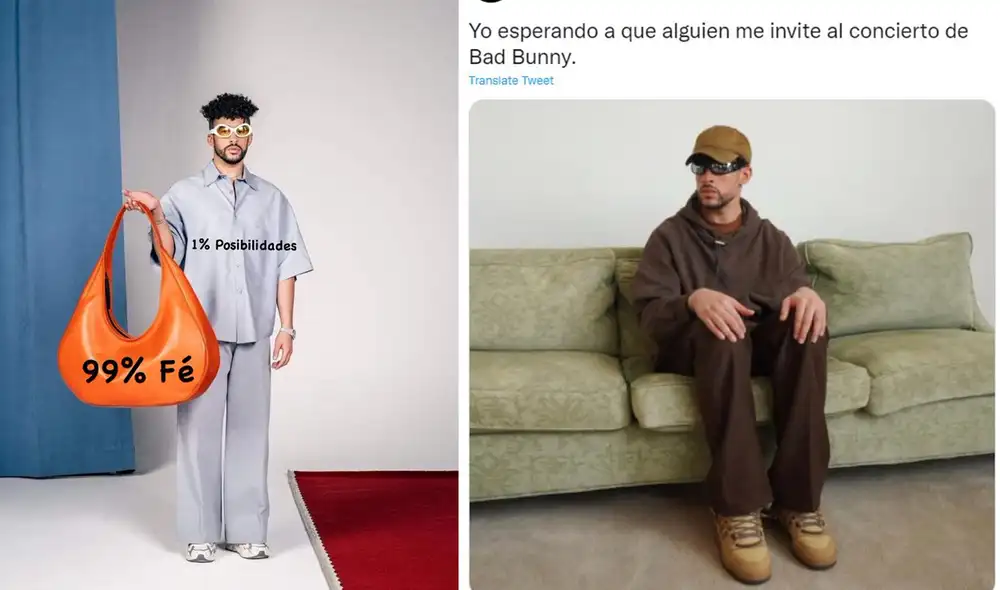 Los mejores mejores memes tras el anuncio de la gira mundial de Bad bunny. Foto: captura de Twitter