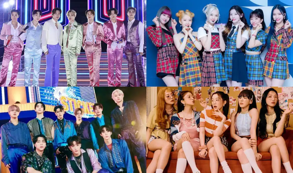 BTS, NCT, STAYC, Red Velvet y más como nominados a los Gaon Chart Music Awards. Foto: composición La República/BIGHIT/SM/Naver