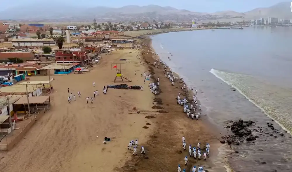 Trabajadores ligados al mar esperan que las autoridades y Repsol otorguen una reparación por este perjuicio ocasionado. Foto: Municipalidad de Ancón Trabajadores ligados al mar esperan que las autoridades y Repsol otorguen una reparación por este perjuicio ocasionado. Foto: Municipalidad de Ancón